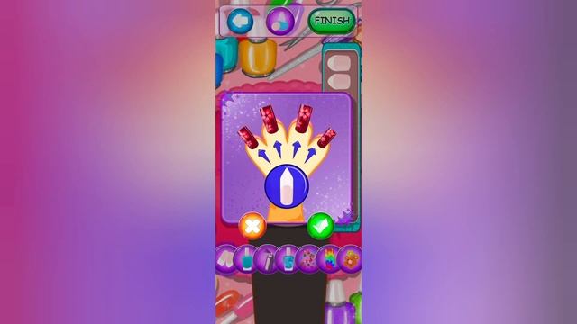 Модные ногти и красивый макияж в игре Гиппо маникюрный салон смотреть онлайн