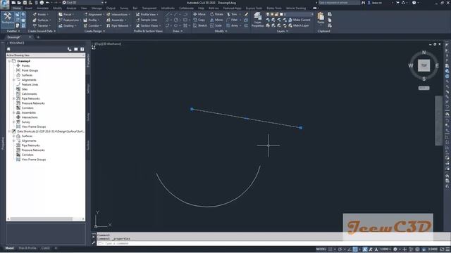 AutoCAD Civil 3D Tutorial - Set Properties palette as an ICON on CAD Workspace смотреть онлайн