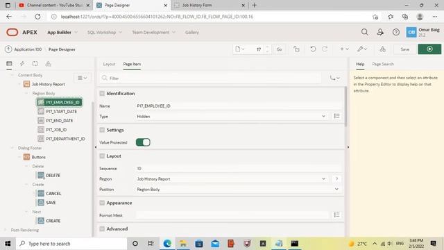 Oracle APEX 21.2 | Create Setup Form | Job History | Part 1 смотреть онлайн