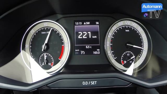 ШКОДА Superb 2 0 TDI 2016 190лс   разгон от 0 222 км ч
