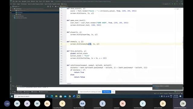 برمجة لعبة غزاة الفضاء بابثون python pygame space invaders + Reskin смотреть онлайн