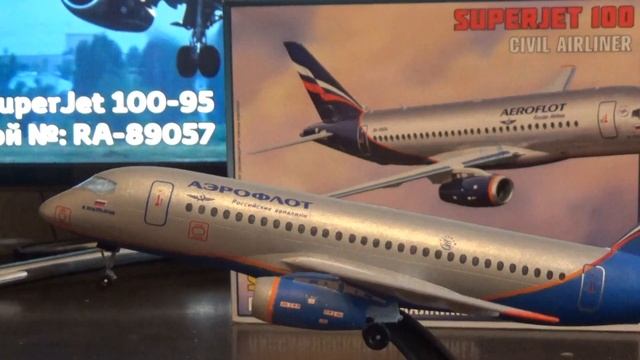 Superjet 100 *Обзор собранной модели* Zvezda смотреть онлайн
