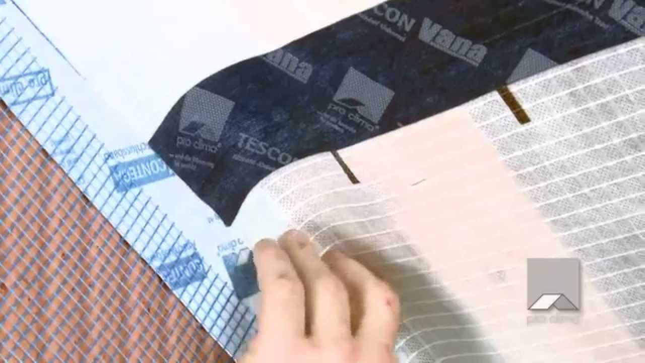 Укладка ленты Pro Clima CONTEGA PV смотреть онлайн