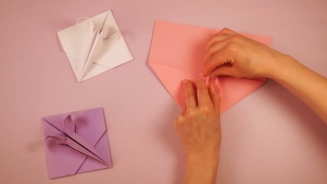 Как сделать конверт ОРИГАМИ лилия / ирис Поделки из бумаги БЕЗ клея смотреть онлайн