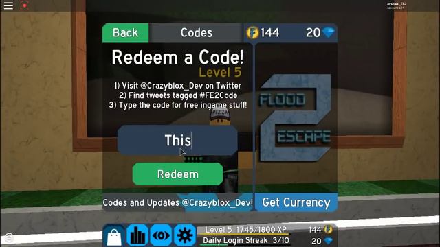 ALL CODES FOR FLOOD ESCAPE 2 - ROBLOX смотреть онлайн