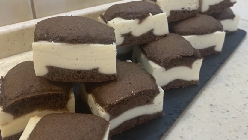 Бисквитный пирог с творогом смотреть онлайн