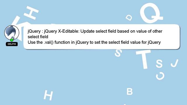 jQuery : jQuery X-Editable: Update select field based on value of other select field смотреть онлайн