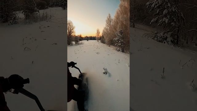 На мотосноуборде в Марий Эл. @motodoska смотреть онлайн