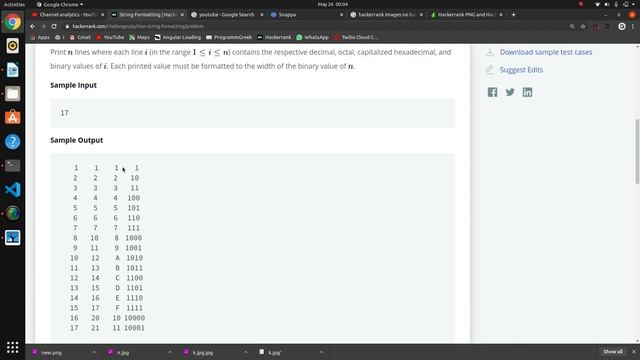 #23 : String Formatting | Hackerrank Python Solution смотреть онлайн