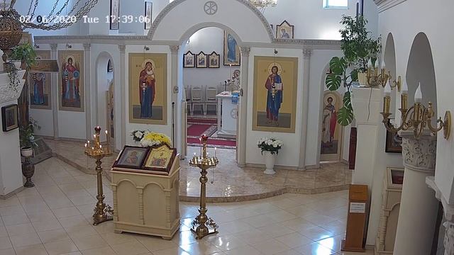 Владимирской иконы Божией Матери. Вечерня. Андрее-Владимирский храм Кафедрального собора УПЦ смотреть онлайн