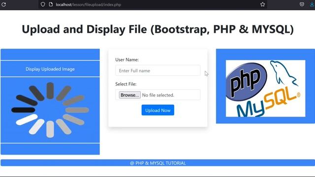 Upload and Display file using Bootstrap, PHP & MYSQL #shortvideo смотреть онлайн