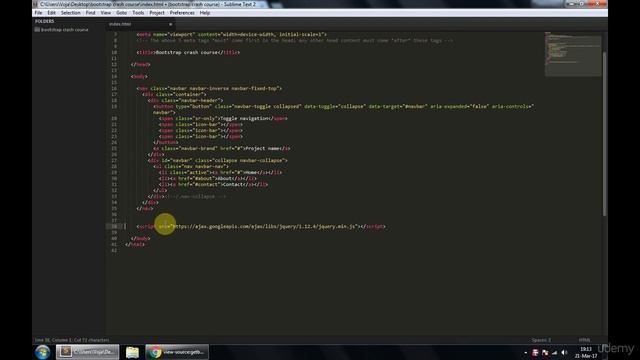 04 bootstrap crash course 1 - HTML CSS Bootstrap Project - A Static Website смотреть онлайн