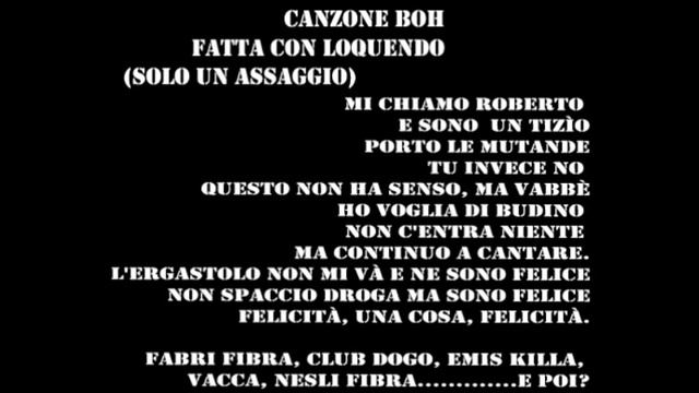 Canzone Boh смотреть онлайн