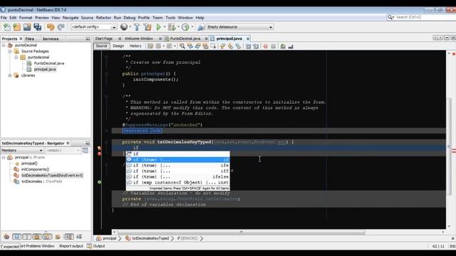 validar jTextField, solo un punto decimal смотреть онлайн
