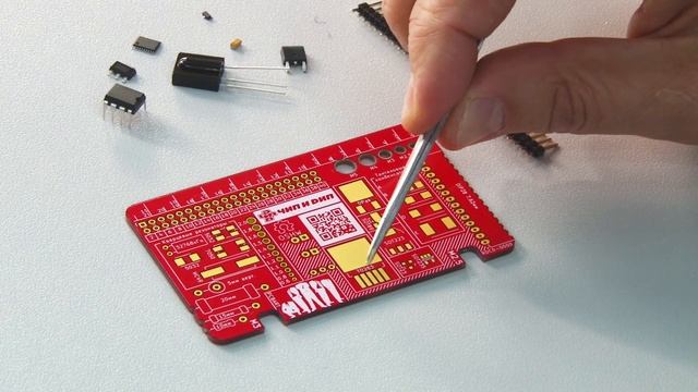 Карточка радиоконструктора. PCB Ruler смотреть онлайн