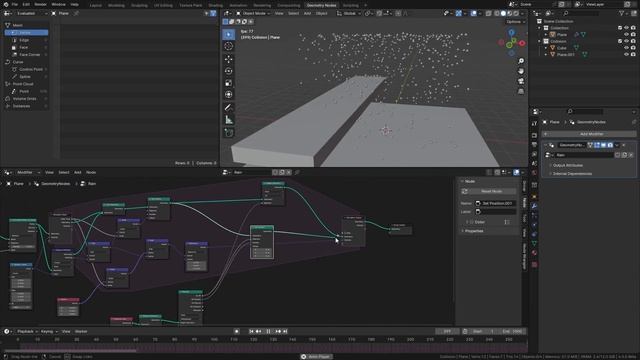 How to Create Rain Using Simulation Nodes (Blender 4.0) смотреть онлайн