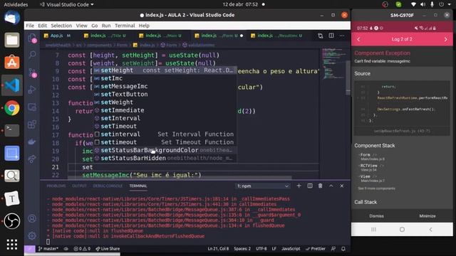 Principais Components do React Native - Aula 2 - Parte 3 | Curso React Native (aprendiz) смотреть онлайн