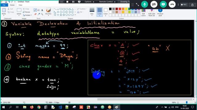 Variables & DataTypes Of Java смотреть онлайн