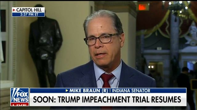 Bill Hemmer Reports | Senator Mike Braun on impeachment & witnesses смотреть онлайн