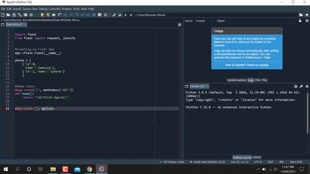 Creating API Using Flask | Python смотреть онлайн