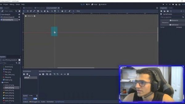Pixel Fishing Game Tutorial / Code Along P1 (Fisherman Animation + Swimming Fish) - Godot Engine