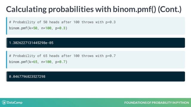 Python Tutorial : Probability mass and distribution functions смотреть онлайн