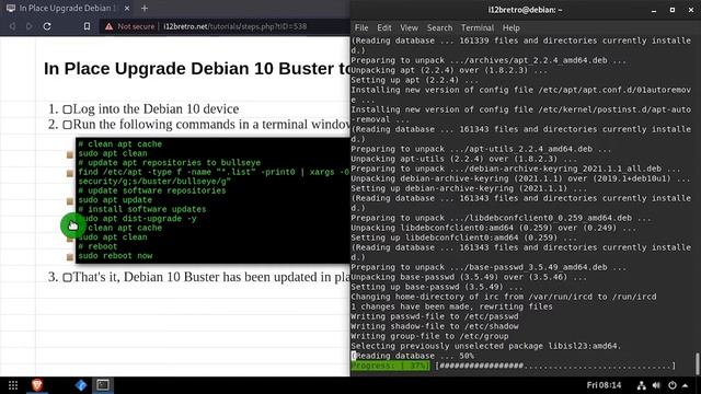 In Place Upgrade Debian 10 Buster to 11 Bullseye смотреть онлайн