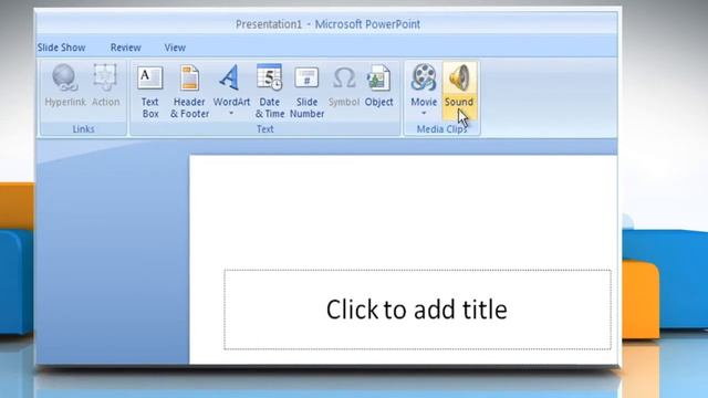 Microsoft® PowerPoint 2007: Add sounds in a PPT presentation in Windows® XP смотреть онлайн
