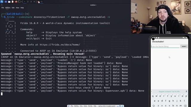 Bypassing Root Detection and Cracking AES Encryption | Android UnCrackable Level 1 смотреть онлайн