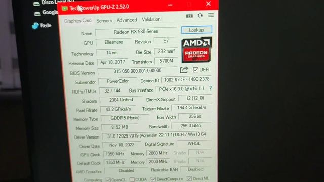 ANÚNCIO POWERCOLOR RX 580 8GB смотреть онлайн