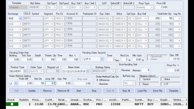 Executing Cross Butterfly and 6 Leg Algo Strategy using Greek Ctrl + Alt + Z смотреть онлайн