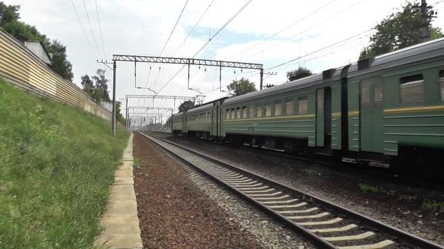 Электропоезд ЭД4М-0303 перегон Кусково - Москва-Курская смотреть онлайн