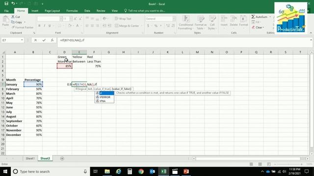 Color Conditioning Grafik di Microsoft Excel / Warna Otomatis смотреть онлайн