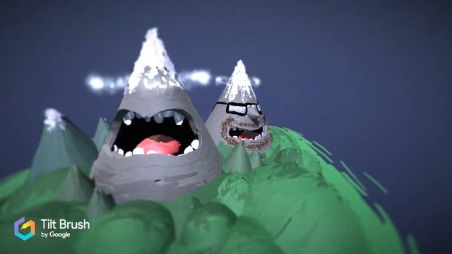 "Mountain Drew" Tiltbrush VR sketch by Andrew Bell смотреть онлайн