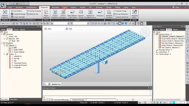 How to utilize AutoCAD DXF import and export for Bridge Design | Structural Analysis | midas Civil смотреть онлайн