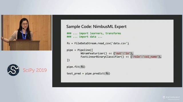 ML.NET in Python with NimbusML | SciPy 2019 | Interlandi, Krivosheev, Weimer, Zahirazami, Zhu смотреть онлайн