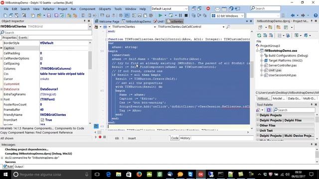 Delphi + IntraWeb + Bootstrap parte II смотреть онлайн