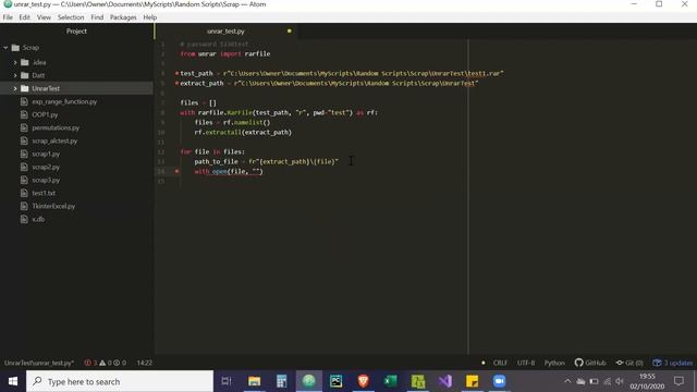 How to Extract from a rar file using Python (Windows) смотреть онлайн