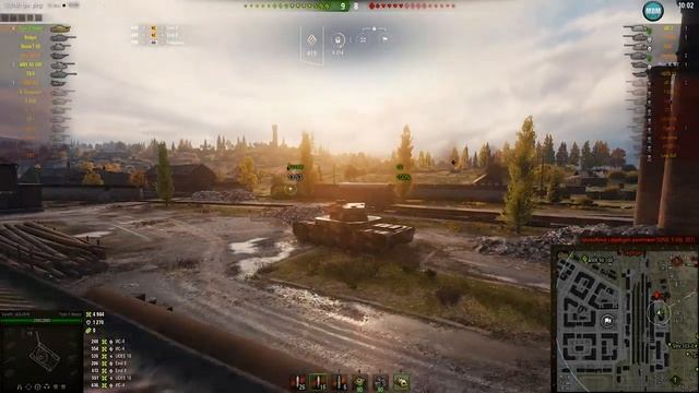 Type 5 Heavy, карта Энск-Встречный бой, 10.3К, РЭДЛИ. WoT 1.7.0. 2К VIDEO. смотреть онлайн