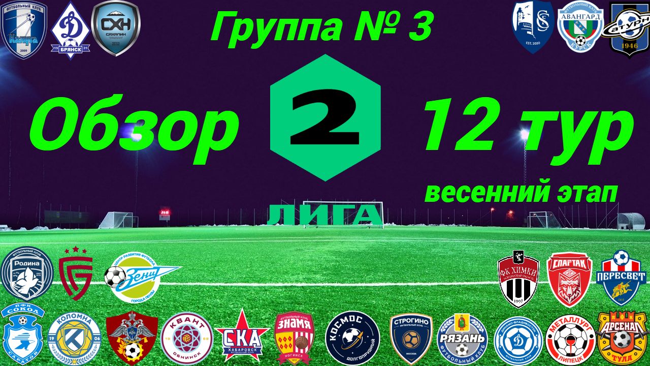 Вторая лига. Обзор 12-го тура, группа № 3 (весенний этап), сезон 2022/23 смотреть онлайн