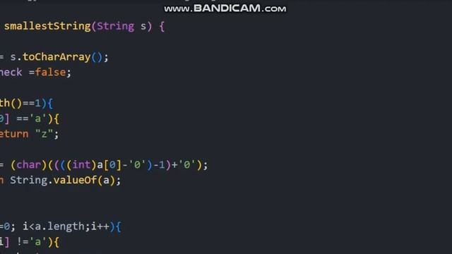 Leetcode 6465. Lexicographically Smallest String After Substring Operation Solution || Java Code смотреть онлайн