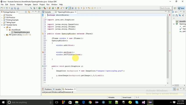 How to make a Simple Game in Java using Eclipse Part#1[CHECK DESCRIPTION FOR 2021 UPDATE] смотреть онлайн