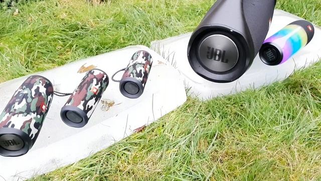 JBL Connect+ PARTY!!! JBL Boombox + JBL Charge 3 + JBL Pulse 3 + (2x) JBL Flip 4 [BASS TEST] смотреть онлайн