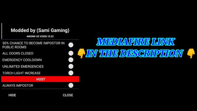 Among Us Mod Menu Android/iOS - Always Impostor - NO BAN - Free Hats/Skin/Pets - MediaFire смотреть онлайн