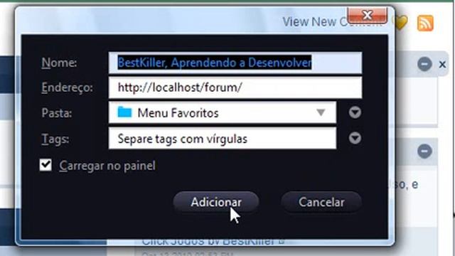 Vídeo: Criando código para Adicionar o Forum aos Favoritos смотреть онлайн