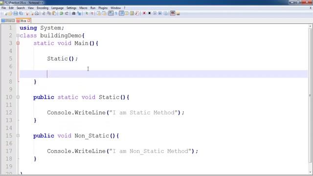 39 of 250 c sharp tutorial in hindi Difference between static and non-static method смотреть онлайн