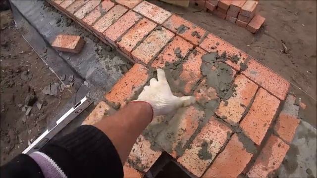 Раскладка Т образного кирпичного угла ,просто о сложном. смотреть онлайн