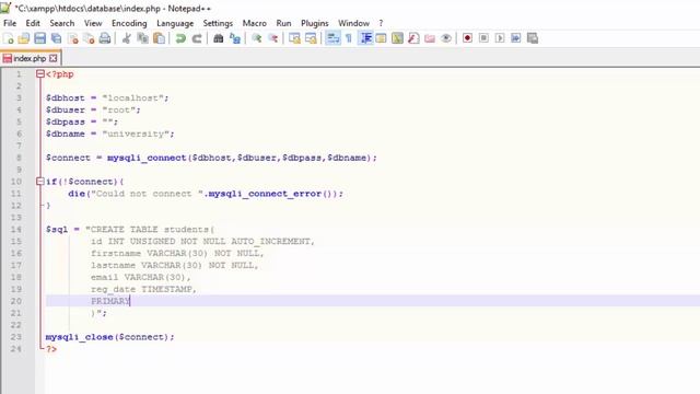 Php With Mysql In Hindi Part 3 Create Table смотреть онлайн
