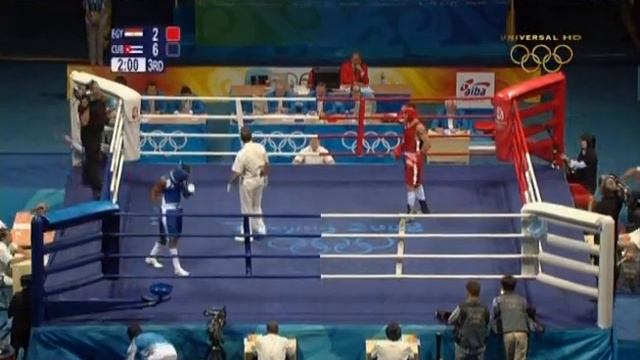 Пекин-2008. 1/4 Финал. Карлос Банто Суарез (CUB) 🆚 (EGY) Хосам Бакр Абдин -69кг. смотреть онлайн