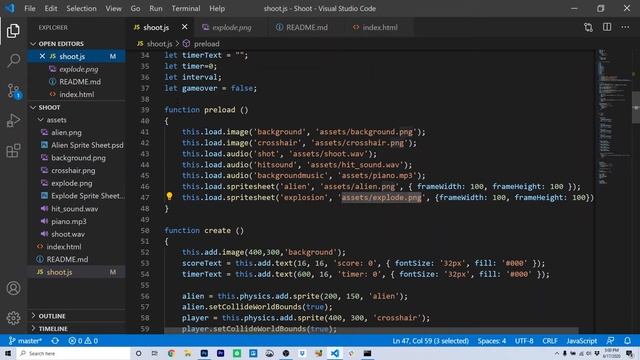 Phaser Project: Build Your First JavaScript Game with the Phaser Library | BUILD 003 смотреть онлайн